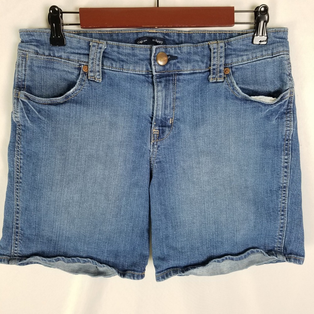 Gap Aubrey Denim Shorts Light Wash Cutoff Distressed Women‎ Size 10